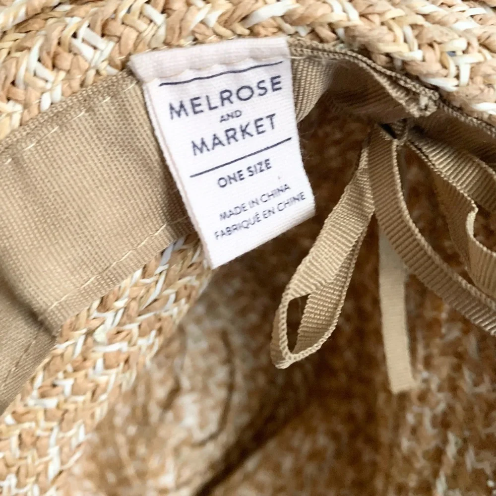 Melrose and Market | Adjustable Sun Hat One Size Beige